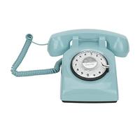 Fockety Telefono Roante Retrò, Telefono Roante Classico D'Epoca Con Suoneria Meccanica e Funziooni Altoparlante, Telefoni Fissi Retrò Con Quadrante a Filo per Regali da Collezione