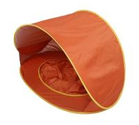 Fockety Tenda da spiaggia, Tenda da spiaggia pop-up con design flodabile, leggera e facile da montare Protezione UPF 50+ Riparo solare portatile con tasche per picnic, pesca (ORANGE)