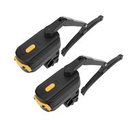 Fockety Tergicristallo per il Casco Motociclistico, 2 velocità 1200 MAh Waterproof Helmet Wiper Compatibile con la Maggior Parte della Visiera Universale con Staffa Telescopica