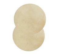 Fockety Testa di Tamburo in Pelle di Pecora Dal Suono Chiaro e Uniforme, Materiale Premium per Tamburi Bongo Africani, 2 Pezzi (9,0 pollici)