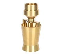 Fockety Testa Irrigatore con Ugello a Torre di Ghiaccio Regolabile in Ottone per Laghetto con Fontana, Filettatura Interna da 1,5 Pollici