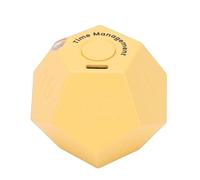 Fockety Timer Elettronico, Timer Cubo a 12 Lati Timer Ricaricabile Multifunzionale Timer Digitale da Interno Timer da Digitale con Funzione di Promemoria per Studiare, Allenarsi, (YELLOW)