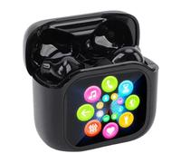 Fockety Translation Earbuds, Real Time Voice Translator con 140 Lingue e Rumore Attivo, Language Translator Earbuds With Touch Screen Commarging Case per Meeting Business Meeting di (BLACK)