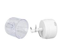 Fockety Trita Aglio Elettrico Mini Robot da Cucina Portatile Ricaricabile Tramite USB con Lama Eccellente per un Taglio Rapido Perfetto per i Viaggi 3,94 X 3,15 X,15 Pollici (WHITE)