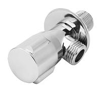 Fockety Valvola Ad Angolo Triangolare in Rame Valvola di Arresto Dell'acqua Durevole per Bagno, Filettatura G1/2 Pollici, Realizzata in Rame di Alta qualità, per Lavandini WC Scaldabagni