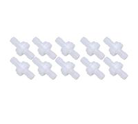 Fockety Valvola di Ritegno a Innesto 10 Pezzi Valvola di Intercettazione Dell'acqua a una Via Resistente in Plastica PP per Fabbriche (7,9 mm traslucido)