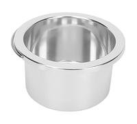 Fockety Vaso Interno per Ceretta per Depilazione Vaso Sostitutivo per Scaldacera Portatile in Lega di Alluminio Durevole per Uso Domestico, Argento