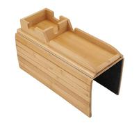 Fockety Vassoio Braccio Divano, 2 in 1 Design Anti Slip Pieghevole Divano a Bracciolo con Supporto per Tazza di Divanos Staccabile, per Snack, Bevande, Telefono, Remoto, Mangiando