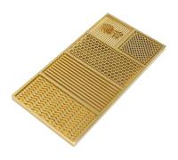 Fockety Vassoio Trasparente con Design per Cubetti di Ghacciaccio, Ottone Fai da Telo per Ghiaccio Moderno per Whisky Timbro del di Ghiaccio, Vassoio per Timbri Personalizzato