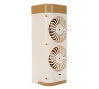 Fockety Ventilatore/condizionatore portatile, mini raffrescatore evaporativo con 3 velocità nebulizzazione rinfrescante, batteria integrata 2400 mAh con ricarica USB Type-C, scrivania