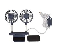 Fockety Ventola per Monitor, Ventola a 3 velocità per Monitor con 2 Teste di Ventola, Ventola di Raffreddamento Personale silenziosa alimentata Via USB per Computer Portatili e Desktop