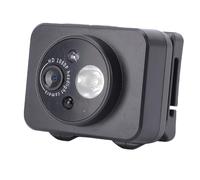 Fockety Videocamera Montata Sulla Testa, Action Camera HD 1080P con Luce LED, Registrazione Video 1080P da 2 MP Videocamera Vlog Indossabile per per Sport Notturni (32G)