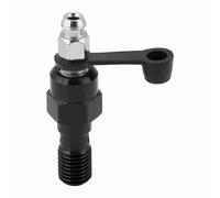 Fockety Vite Banjo/Vite di Fissaggio in Alluminio Resistente M10x1.0mm Nipplo per di Spurgo per Pinza Freno Moto con Cappuccio Antipolvere Facile Installazione (BLACK)