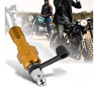Fockety Vite Banjo/Vite di Fissaggio in Alluminio Resistente M10x1.0mm Nipplo per di Spurgo per Pinza Freno Moto con Cappuccio Antipolvere Facile Installazione (GOLD)