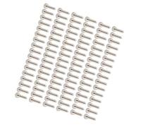 Fockety Viti a Testa Esagonale in Acciaio Inossidabile Viti di Fissaggio per Applicazioni Industriali Ed Edili, Vite a Macchina M3 100 Pezzi per Elettrodomestici per la Casa e L'ufficio (M3*10)