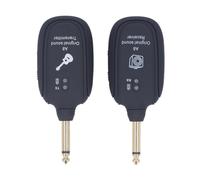 Fockety Wireless per Chitarra Elettronica, Ricevitore Trasmettitore per Chitarra Ricaricabile da 6,35 Mm, Supporto Multicanali e Durata della Batteria di 4 Ore per Violino Basso,