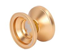 Fockety YoYo in Metallo Non Reattivo con Finitura Liscia Sabbiata, Lega di Alluminio Resistente, per gli Amanti di YoYo, Colore Oro, 2,2 X , X 1,6 Pollici
