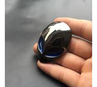 foclover Adesivo per corpo auto, in metallo 3D alieno, grande, piccolo, diversi colori (piccolo acciaio al tungsteno color occhio-blu)