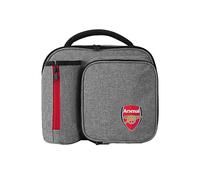 FOCO Arsenal F.C. - Borsa per il pranzo con fodera per alimenti facile da pulire e portabottiglie, colore: grigio