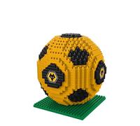 FOCO BRXLZ Wolverhampton Wanderers FC Set di mattoncini da costruzione 3D con licenza ufficiale, modellino di pallone da calcio giocattolo