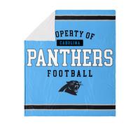 FOCO Carolina Panthers NFL Team Propriet della coperta in pile Sherpa