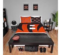 FOCO Cincinnati Bengals NFL Team Color Bed in a Bag Comforter Bedding Set completo da 3 pezzi