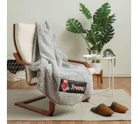 FOCO Cleveland Browns NFL Big Logo Cloud Sherpa Blanket