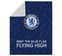 FOCO Coperta in peluche Sherpa per tifosi del Chelsea della Premier League