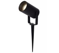 Foco Da Giardino Nero Flessibile In Alluminio IP65 26Cm GU10 Con Picchetto