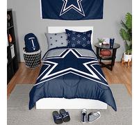 FOCO Dallas Cowboys - Set di 3 piumini (piumino e 2 federe), per letto matrimoniale