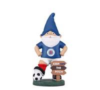 FOCO Gnomo da giardino con licenza ufficiale Rangers FC Keep Off The Pitch Football