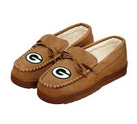 FOCO Green Bay Packers NFL Mens Team Logo Mocassini Pantofole - M
