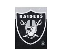 FOCO Las Vegas Raiders NFL Supreme Slumber Plush Throw Decke - Stück