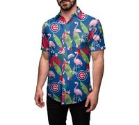 FOCO MLB Chicago Cubs Camicia A Fiori Da Uomo Con Bottoni