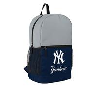 FOCO MLB - Zaino da viaggio con licenza ufficiale della squadra di baseball, con logo principale, 2 tonalità, grande logo a blocchi di colore, per la scuola, New York Yankees, Taglia unica, Zaini