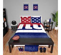FOCO New York Giants NFL Team Color Bed in a Bag Comforter Bedding Set completo da 3 pezzi