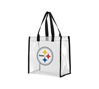 FOCO NFL Clear Stadium Resuable Bag, Pittsburgh StEELERS, Large, Borsa trasparente dello stadio