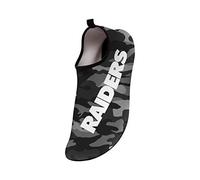 FOCO NFL Las Vegas Raiders Mens Camo Yoga Gym Aqua Shoes Water SockCamo Yoga Gym Aqua Shoes Water Sock, Team Color, Large 11/12 (FFMNNFCMOWS)