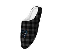 FOCO Nfl - Pantofole da uomo in memory foam, foderate in sherpa, con motivo Buffalo Check, colore: