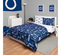 FOCO NFL Team Logo Bed in a Bag Comforter, Sheets, Pillow Cases Bedding 5-Piece Set, Biancheria da Unisex-Adulto, Colore della Squadra, Completo