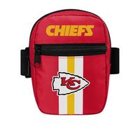 FOCO Pick Your NFL Team Stripe Tumbler/Travel Mug Fanny Pack, tasche superiori e frontali con cerniera, Rosso, 6 inches tall x 5 inches wide x 2 inches in depth