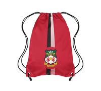 FOCO Sacca da palestra con chiusura a cordoncino, con licenza ufficiale Wrexham AFC, colore rosso