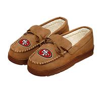 FOCO San Francisco 49ers NFL Mens Team Logo Mocassini Pantofole - S