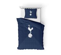 FOCO Set di biancheria da letto con copripiumino singolo e federa con licenza ufficiale (Tottenham Hotspur FC)
