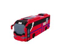 FOCO - Set di costruzioni 3D ufficiale con mattoncini BRXLZ, tema: autobus da calcio inglese
