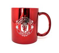 FOCO - Tazza da caffè con licenza ufficiale Manchester United FC Metallic Red