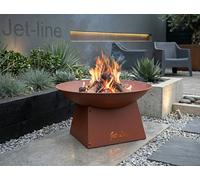 Focolare cestello focolare PUEBLO Firebowl + parte inferiore effetto ruggine ...