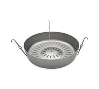 Grillrost.com Das Original Focolare in Acciaio Massiccio con Gancio in Acciaio Inox per Essere Appeso - Adatto a Tutti i focolari