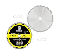 FOCSTOL Lama Sega Circolare per Alluminio 255mm x 30mm - 2 pezzi Disco in Alluminio a 48 Denti per Metallo Non Ferrosi Plastica