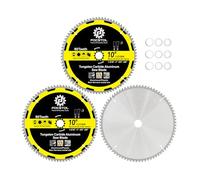 FOCSTOL Lama Sega Circolare per Alluminio 255mm x 30mm - 3 pezzi Disco in Alluminio a 48 Denti per Metallo Non Ferrosi Plastica